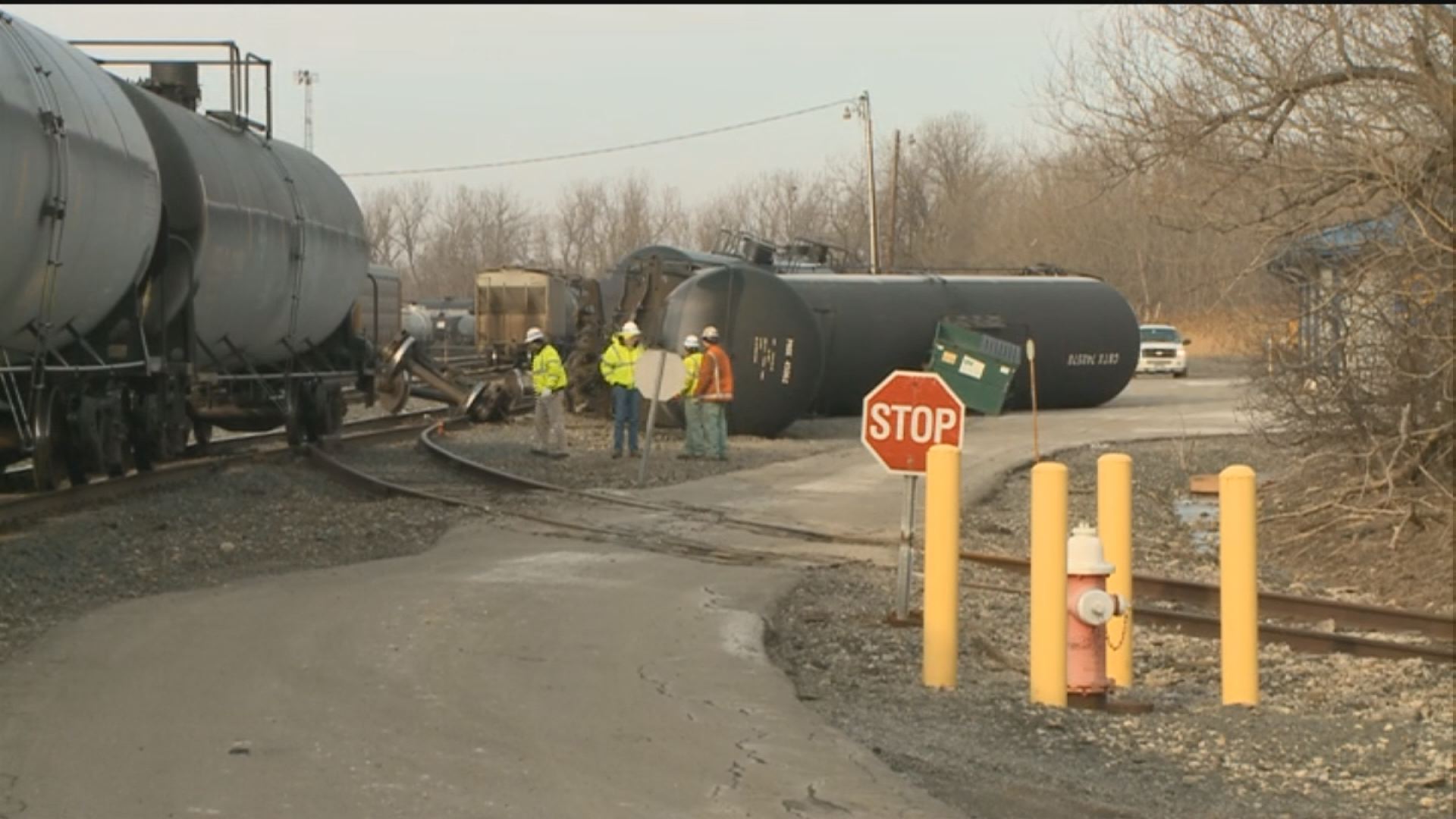 Train Cars Derail in Cheektowaga