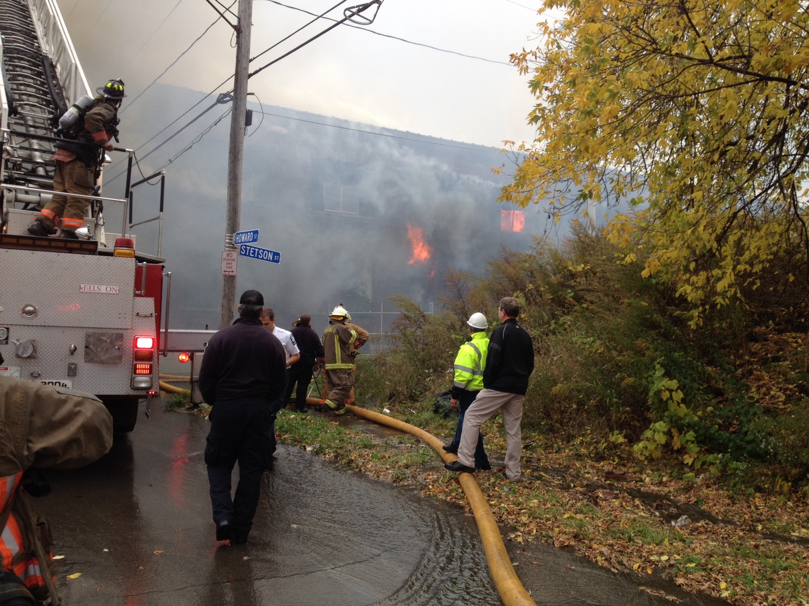 Buffalo Firefighters Battle 4 Alarm Fire 3353