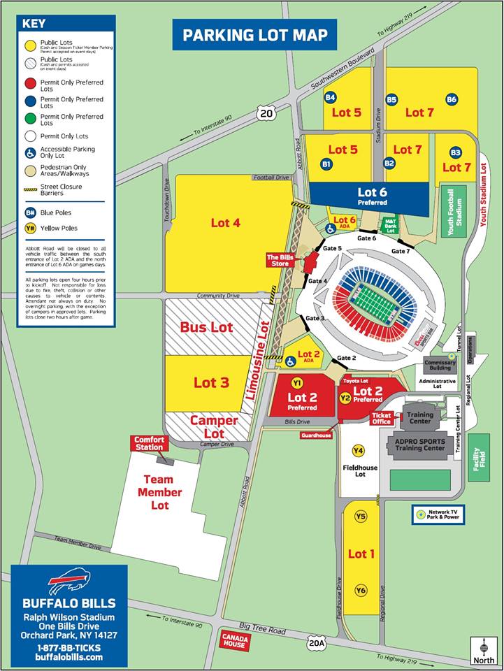 Drop off and pick-up information for One Direction concert