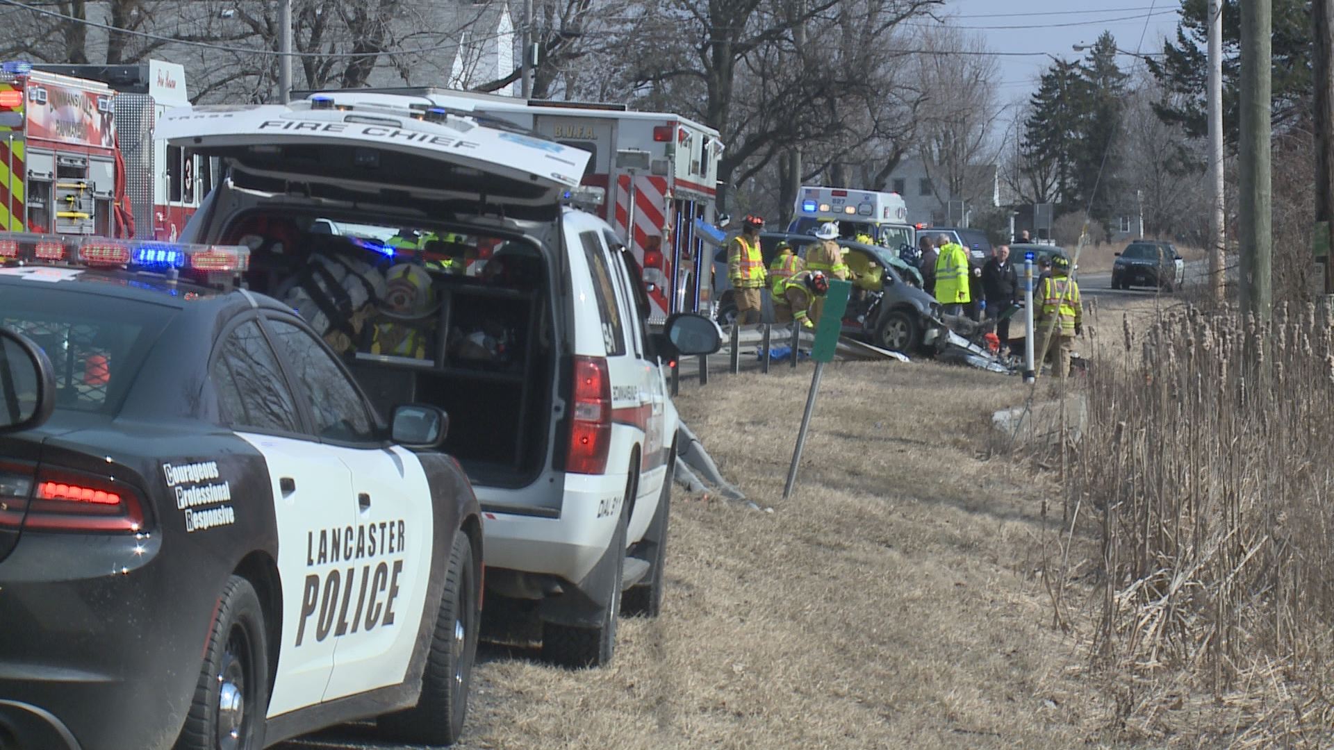 One killed in headon collision in Lancaster