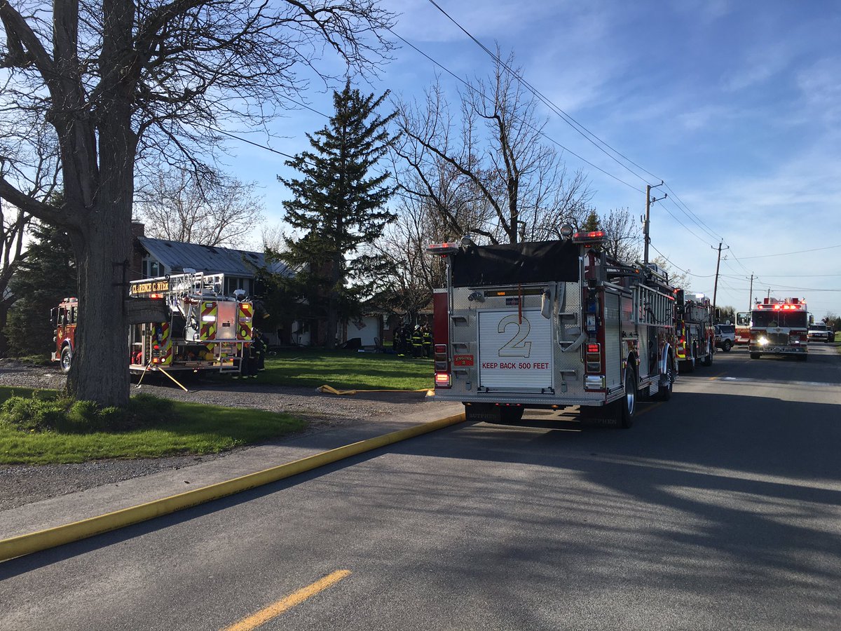 Fire at Clarence Center residence