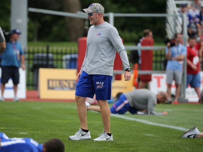 Lorenzo Alexander visits Bills training camp