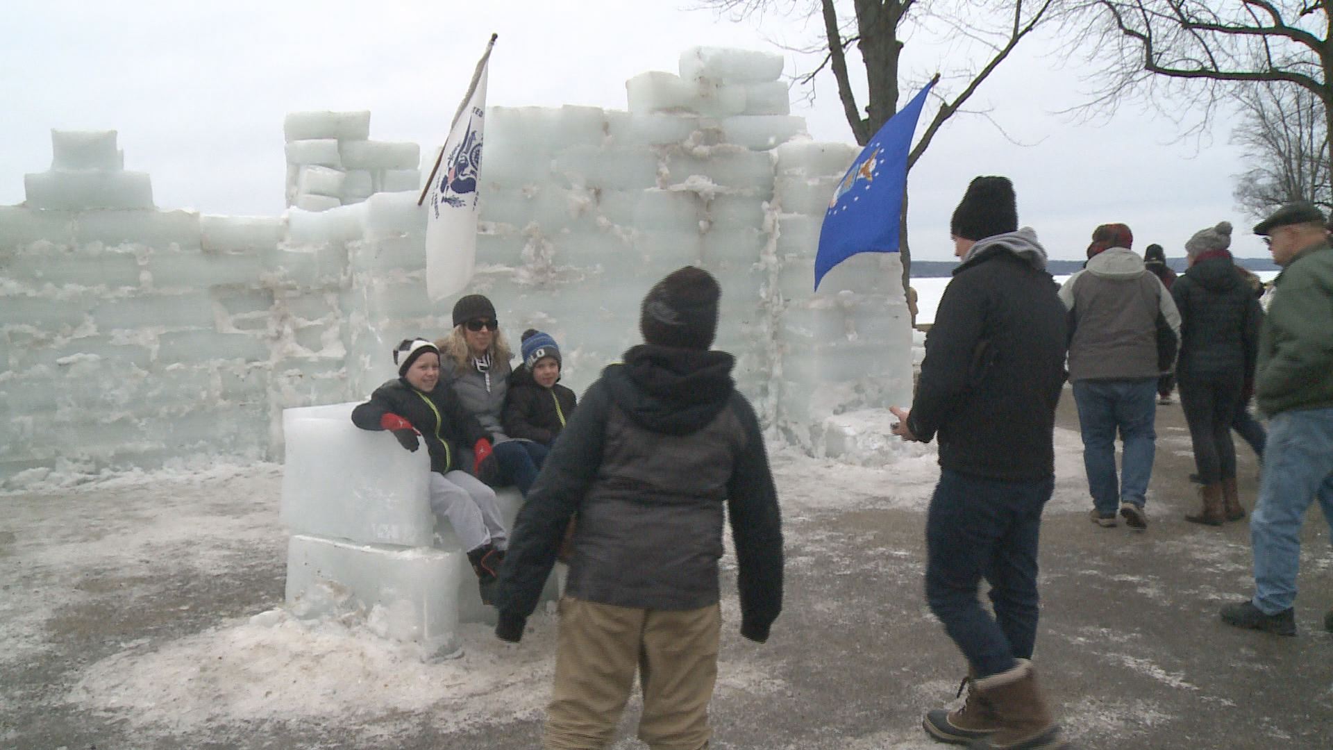 Mayville unveils 'Ice Castle' for winter festival